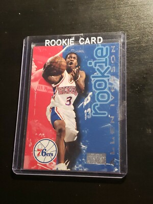 1996-97 Skybox Premium #216 - Allen Iverson - Sixers Rookie Card