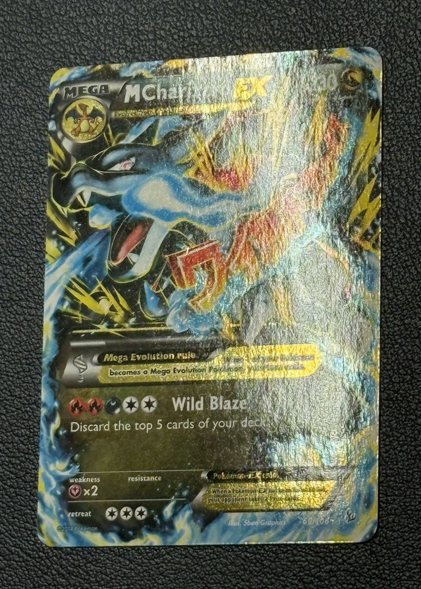 2014 Pokemon Card Mega M Charizard EX 69/106 XY Flashfire Ultra