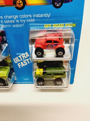 Vintage 1988 Hot Wheels Micro Color Racers Speed Machines Color