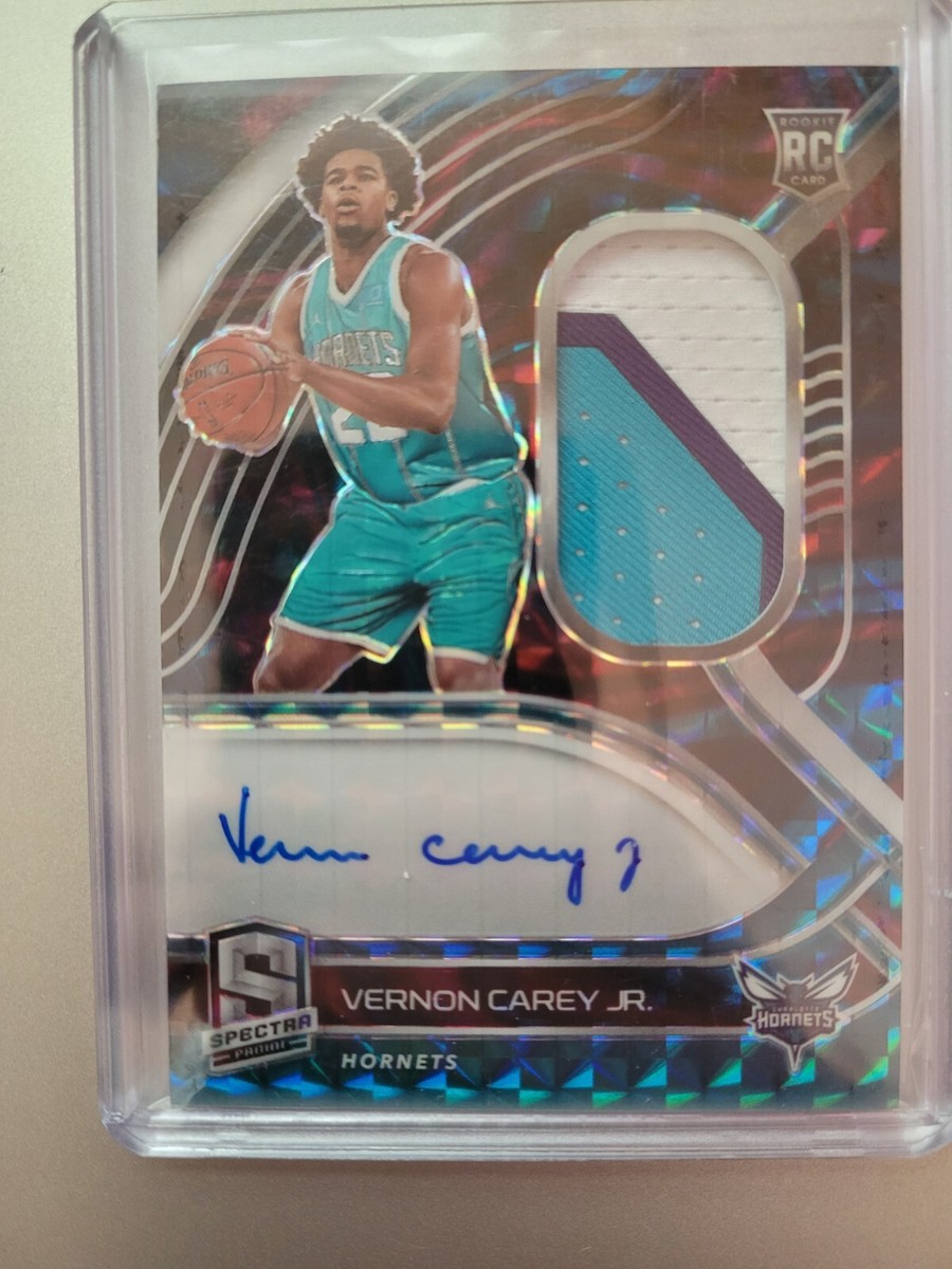 2020-21 Spectra Vernon Carey Jr Interstellar Prizm Rookie Patch