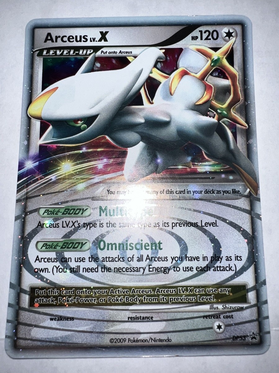 Pokémon TCG Arceus LV.X DP Black Star Promotional DP53 Holo Promo
