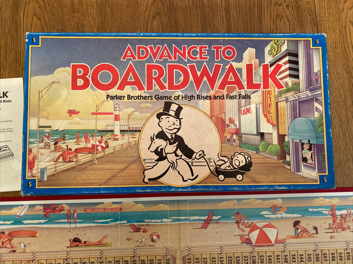 Vintage Monopoly Advance To Boardwalk Board Game Parker Brothers