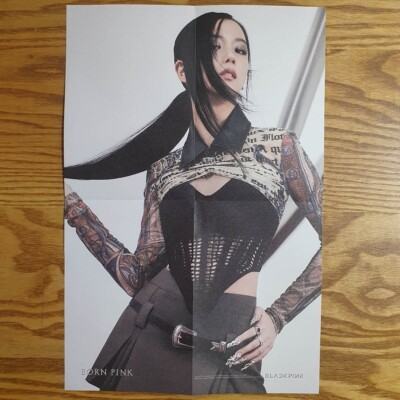 Jisoo Official Folded Poster BlackPink 2nd Album Born Pink