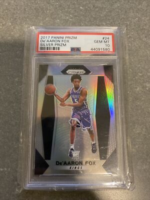 2017-18 Panini Prizm - De'Aaron Fox #24 Silver Prizm (RC) for sale