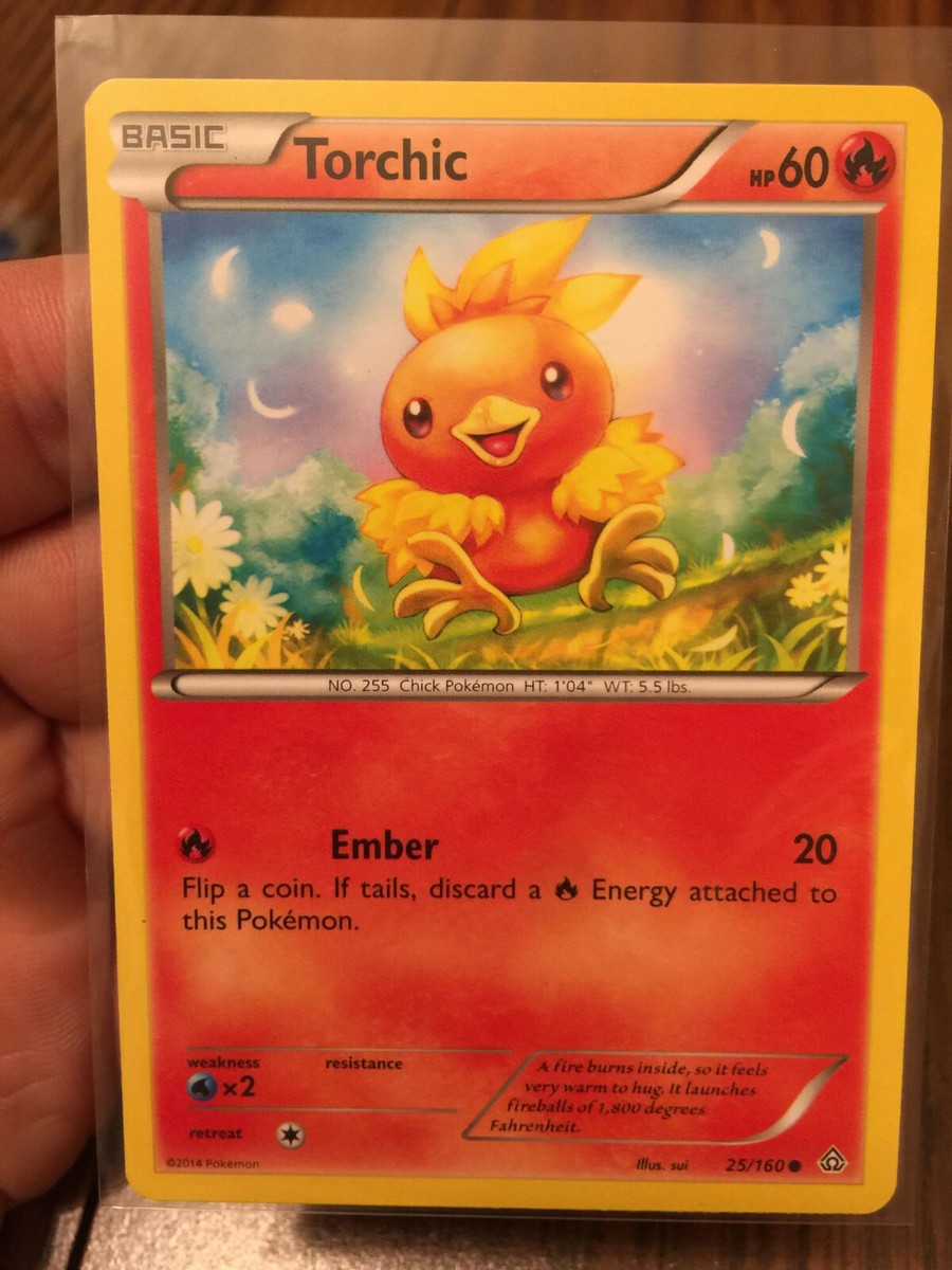 TORCHIC 2014 POKEMON CARD XY-PRIMAL CLASH #25/160 FLAREON GX TIN