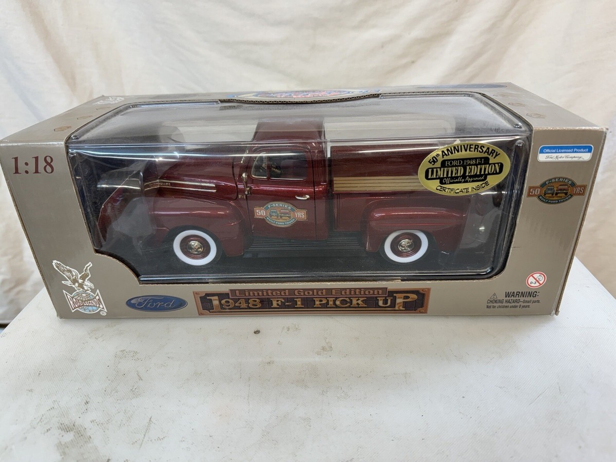 Road Legends 1948 Ford F-1 Pickup Limited Gold Die Cast 1:18 50th