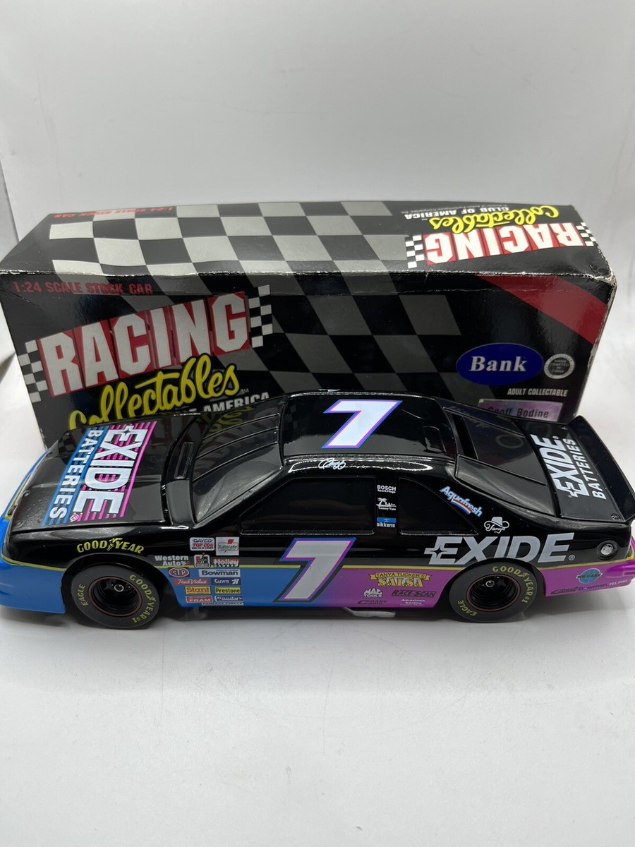 Geoff Bodine #7 Exide Batteries Ford Thunderbird 1/24 NASCAR