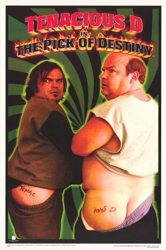 Tenacious D Poster The Pick Of Destiny Jack Black Kyle Gass | eBay