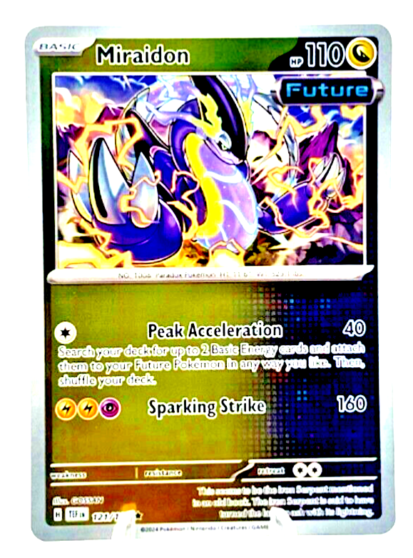 Miraidon 121/162- Temporal Forces (Future)-Reverse Holo-Rare TCG