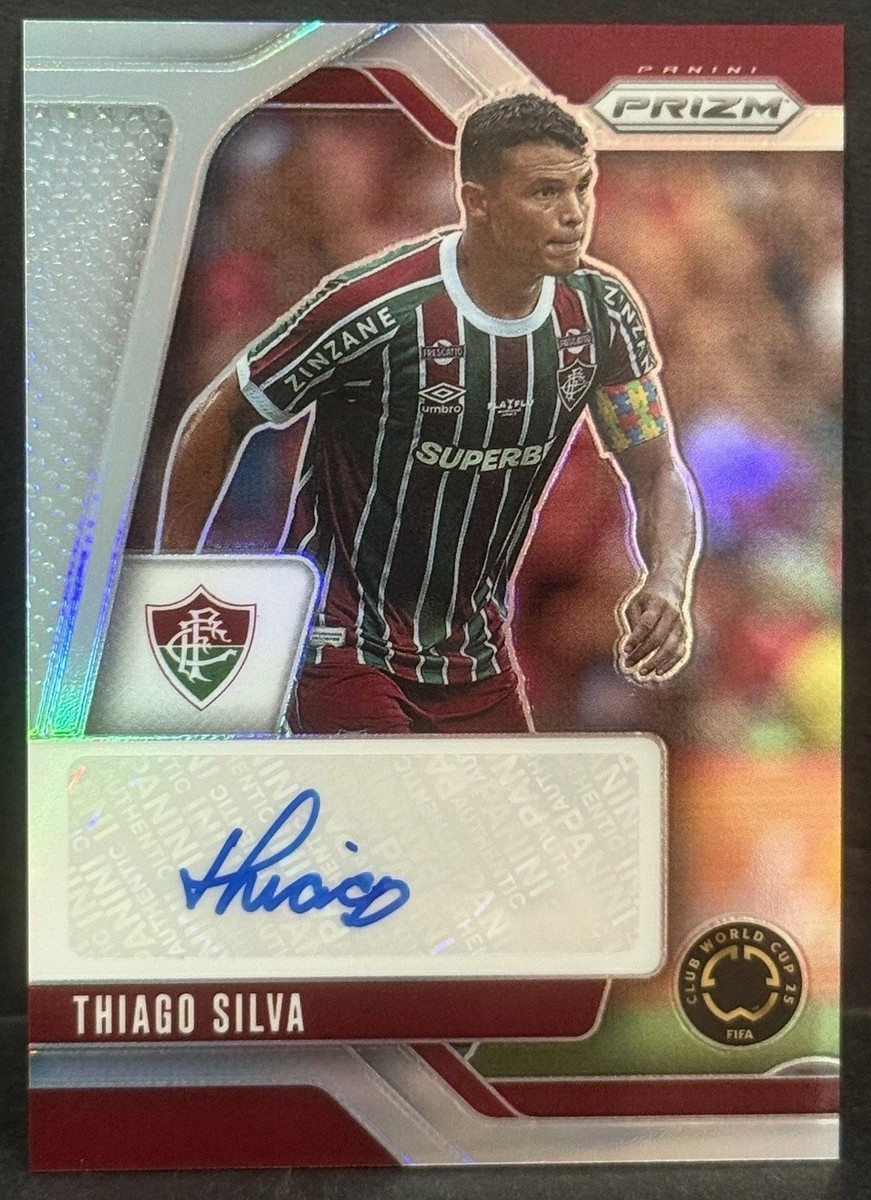 2025 Panini Prizm FIFA Club World Cup Fluminense Thiago Silva Auto