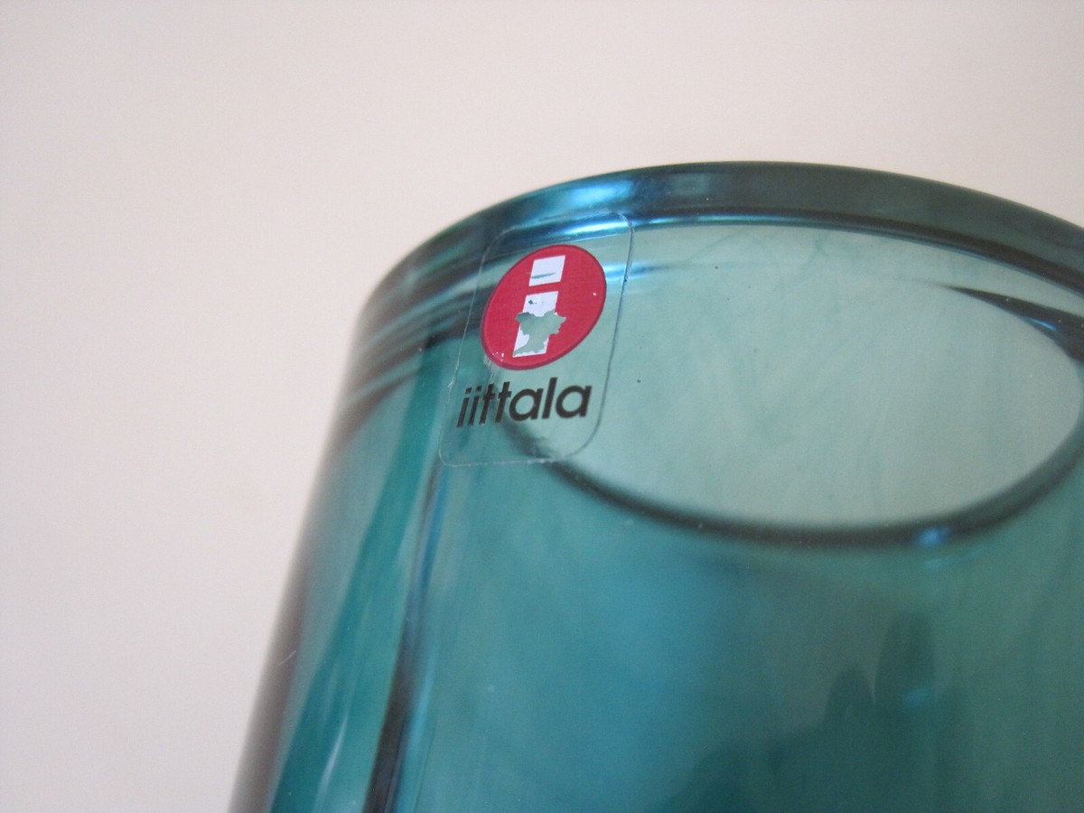 VG Iittala KIVI Marimekko MONDON? GREEN 60mm Glass Votive Tealight