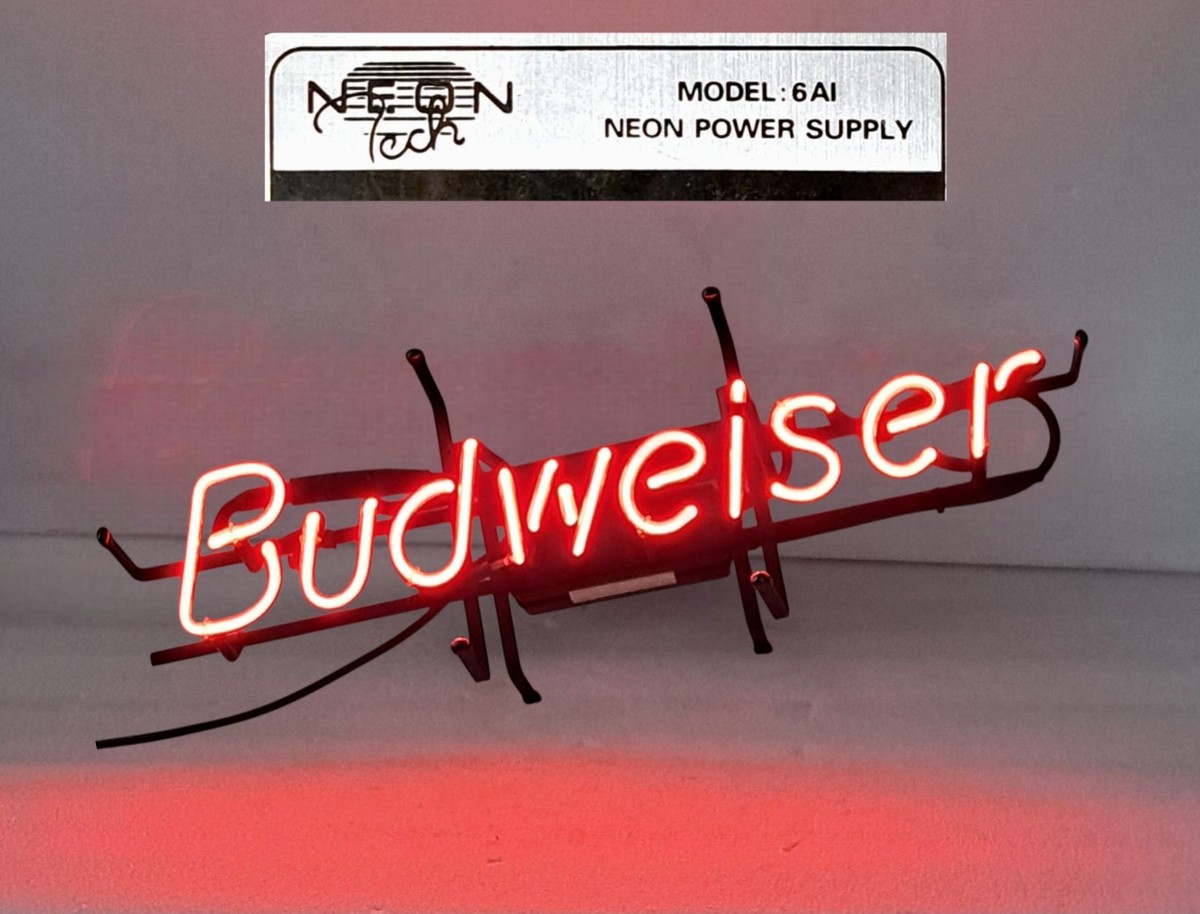 Vintage Budweiser Neon Sign Neon Tech 23