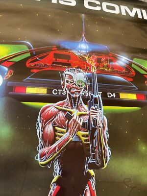 98 Iron Maiden Somewhere In Time Record Store Promo Poster 1986