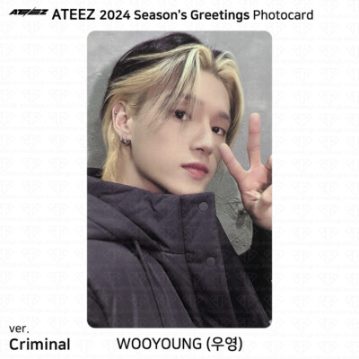ATEEZ 2024 Season's Greetings Photocard ID Photo Postcard