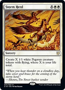 Storm Herd Commander 2019 NM White Rare MAGIC THE GATHERING MTG