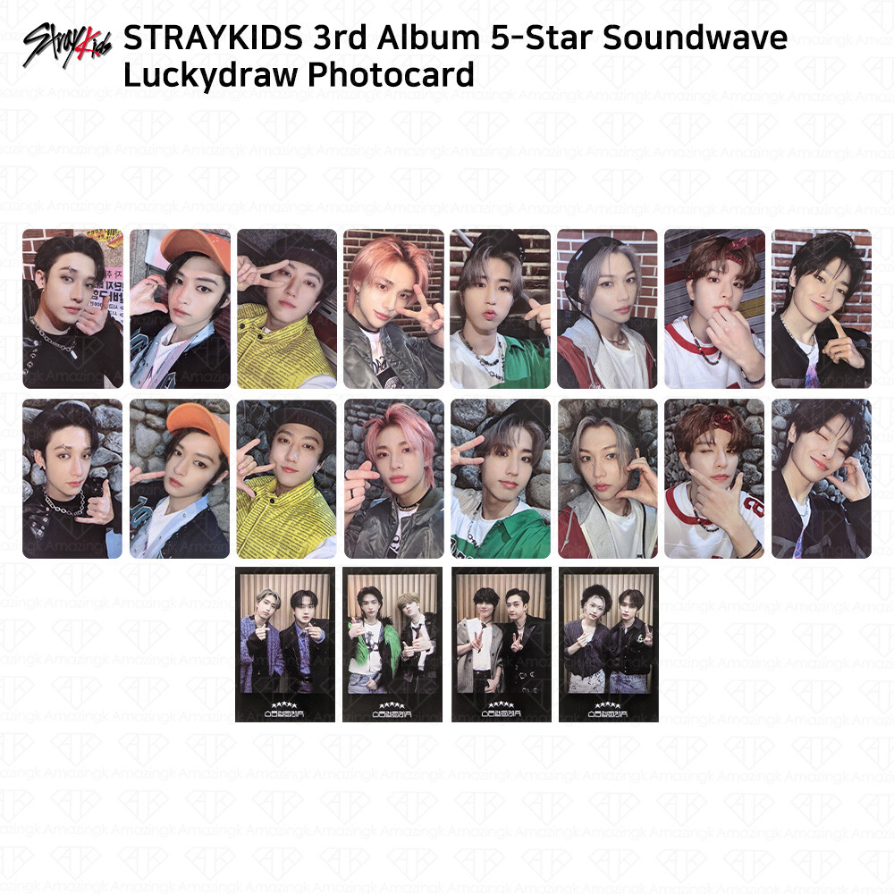 Stray Kids 3rd mini Album 5 Star Soundwave 1st Luckydraw Photocard