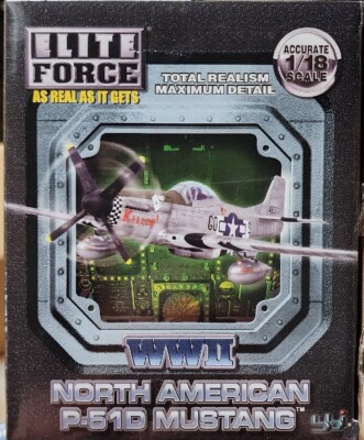 Elite Force 1/18 Scale WWII North American P-51D Mustang Old Crow
