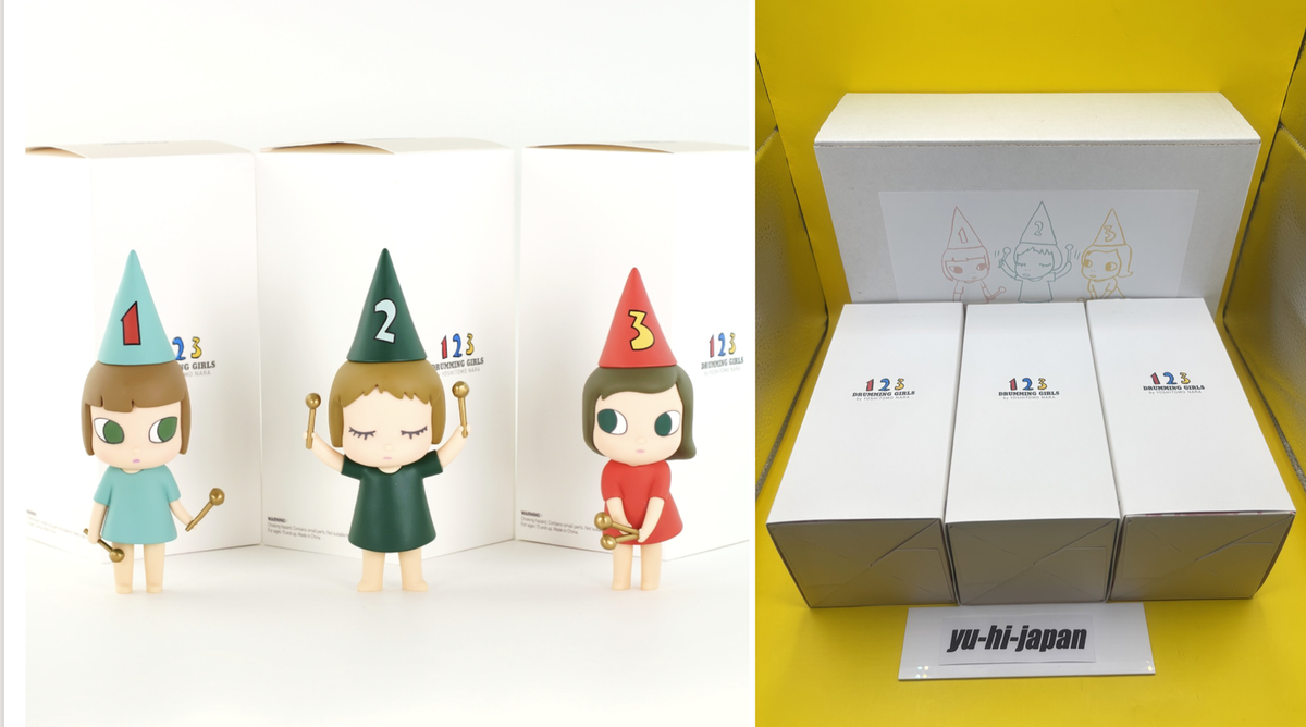 Yoshitomo Nara figure [Drumming Girls 1・2・3 (123 Drumming Girls