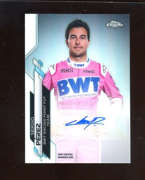 Sergio Perez 2020 Topps Chrome Formula 1 #F1A-SP Autographs (/99