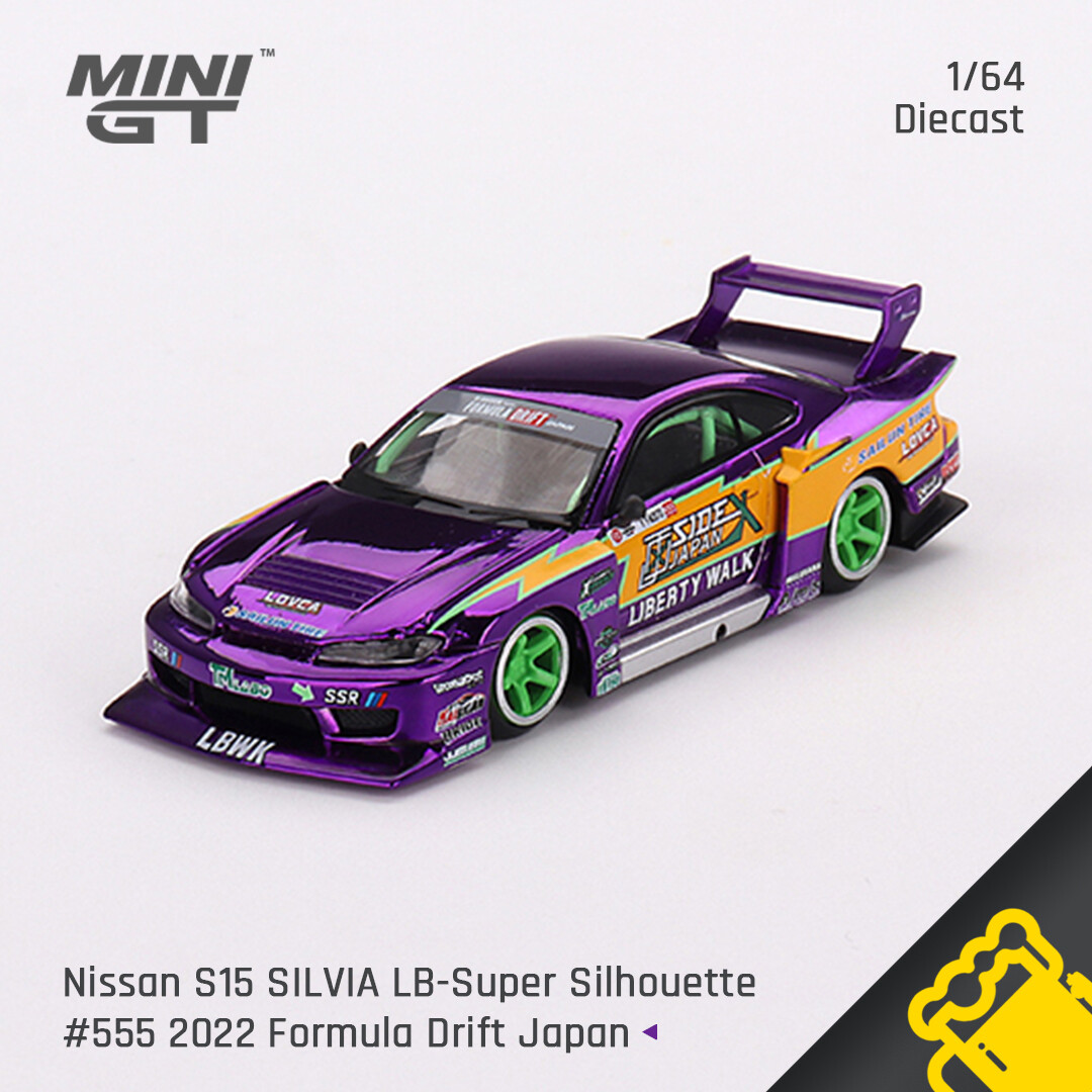 MINI GT 1:64 S15 SILVIA LB-Super Silhouette #555 2022 Japan | eBay