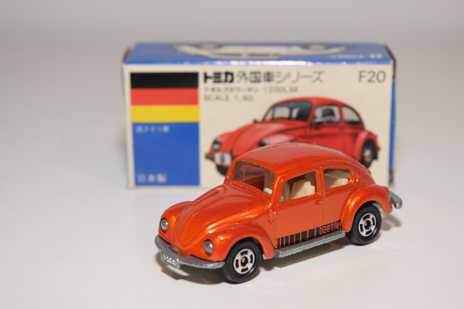 Tomica F20, Volkswagen Beetle 1200LSE - Free Price Guide & Review