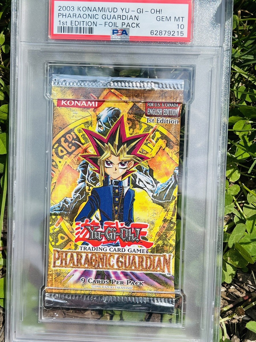 Yu-Gi-Oh! Pharaonic Guardian 1st Edition 2003 Booster Pack PSA 10
