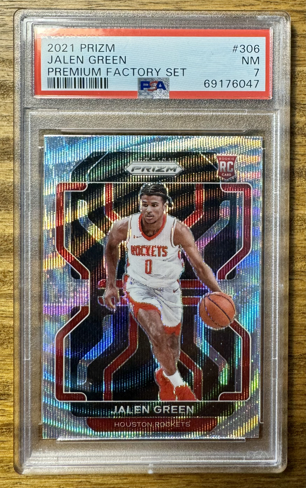 21-22 Prizm choice Jalen Green RC PSA9