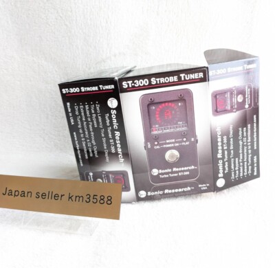 Sonic Research Turbo Tuner ST-300 Strobe Guitar/Bass Tuner JP From