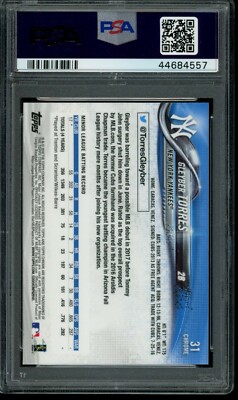 2018 Topps Chrome Gleyber Torres RC Card #31 PSA 10 Gem Mint