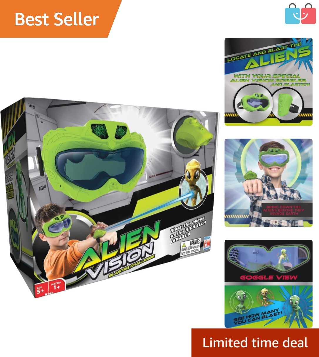 Engaging Alien Vision Playset - Shoot Aliens with Goggles