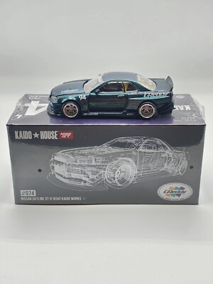 IN STOCK-Kaido House x Mini GT 1:64 Nissan Skyline GT-R (R34