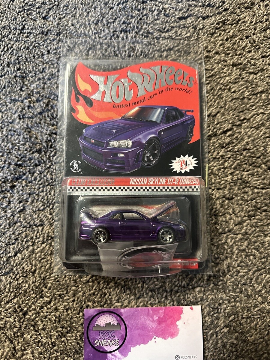 2020 Hot Wheels RLC Nissan Skyline GT-R R34 (BNR34) Purple + Patch