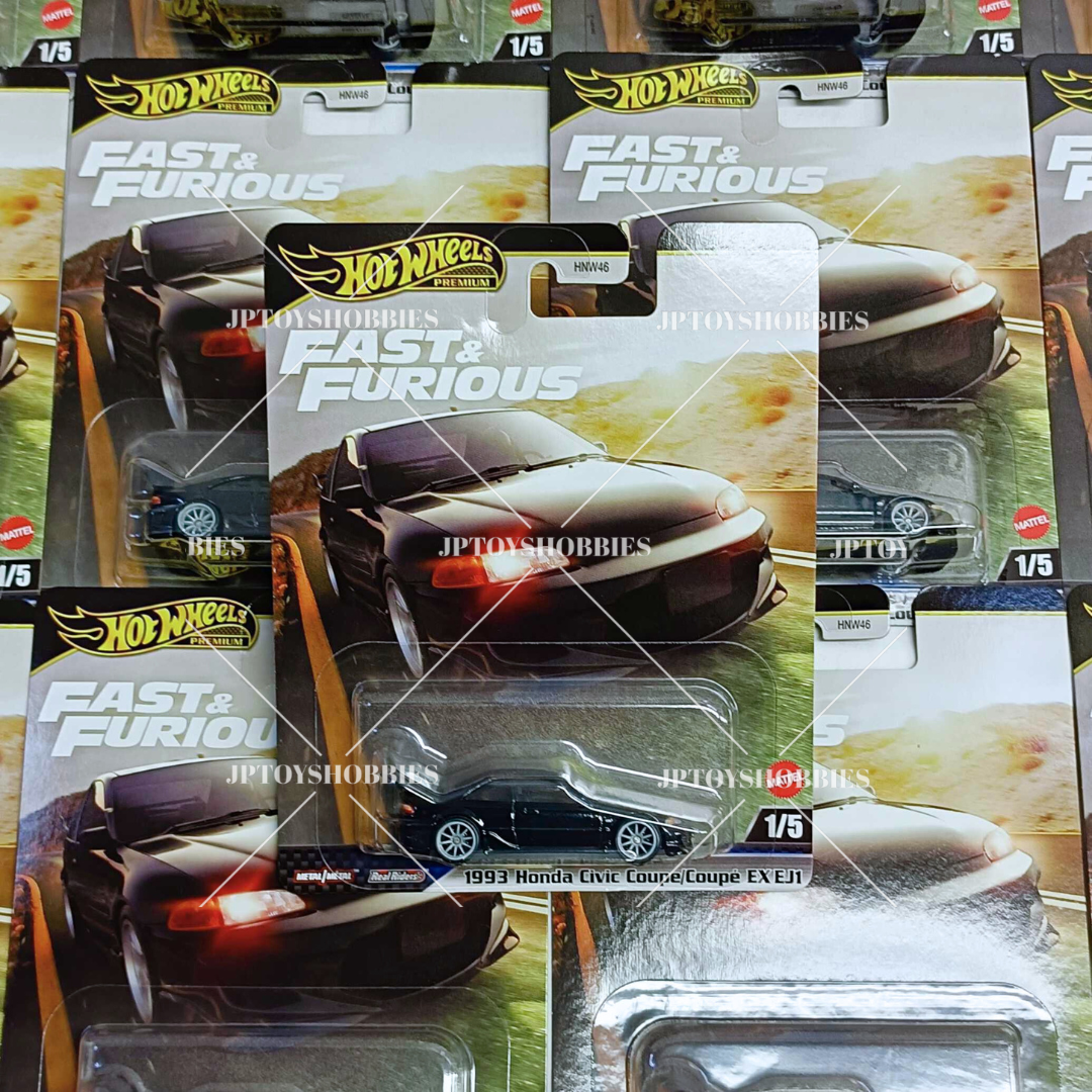 Hot Wheels Fast & Furious 1993 Honda Civic Coupe EX EJ1 Set 1 10