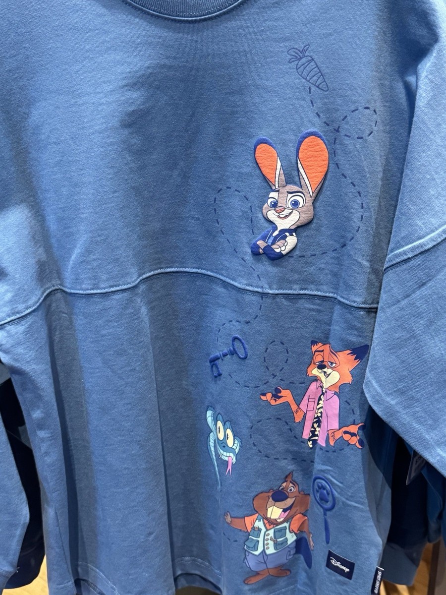 Disney Parks Zootopia 2 Adult Spirit Jersey NWT Judy Hopps Nick