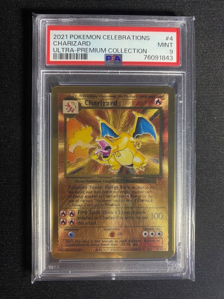 2021 Pokemon Celebrations 25th ANNIVERSARY Charizard Gold Metal #4