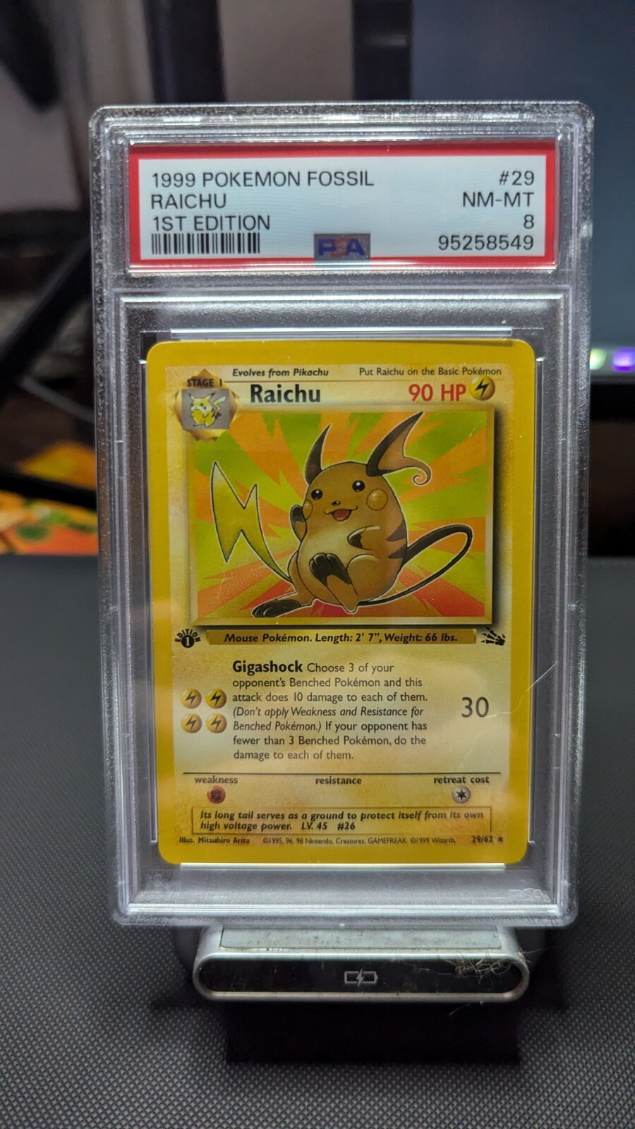 Raichu 1999 Fossil #29/62 1st Edition Price Guide - Sports Card