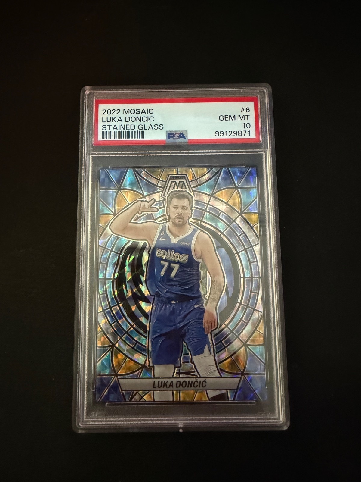 Luka Doncic 2022 Mosaic #6 Stained Glass /(SSP) Price Guide