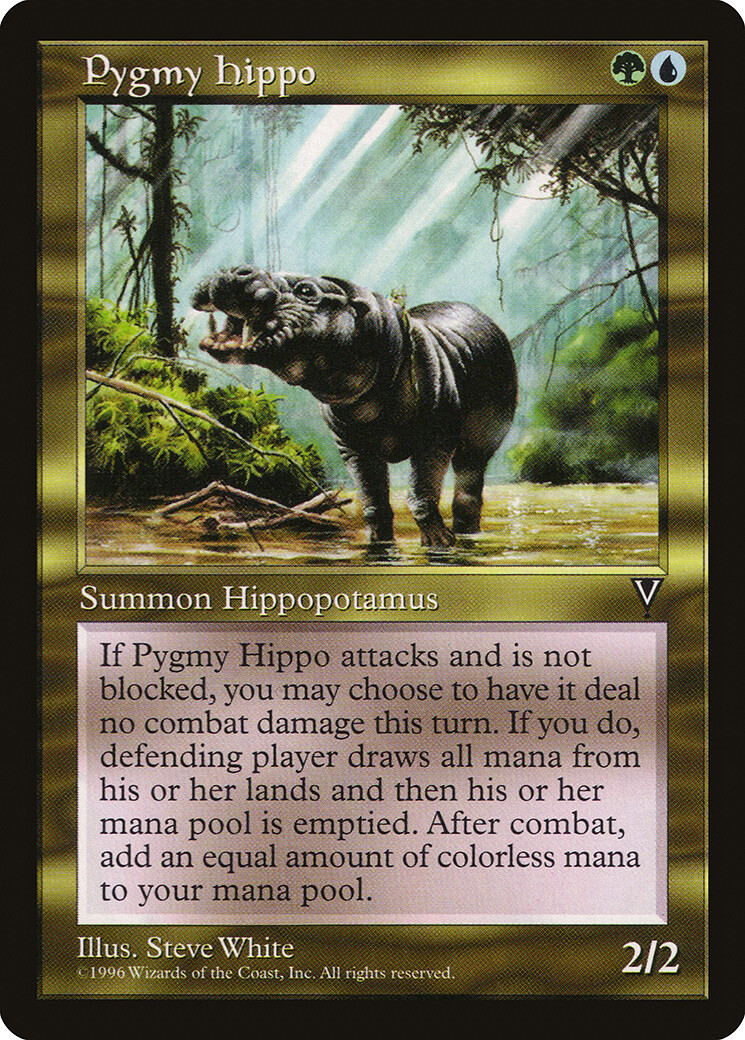 1 x Pygmy Hippo - Visions - LP - Magic The Gathering - MTG - EOF