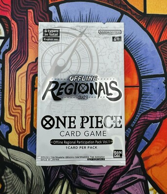 1x ONE PIECE TCG Card Game Offline Regional Promo Participation