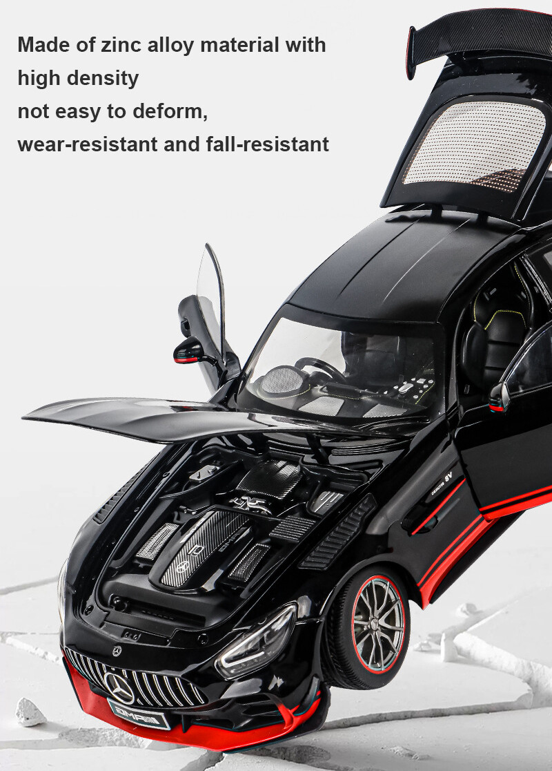 1:18 Diecast Vehicle for Mercedes AMG GT-R Model Car Toy