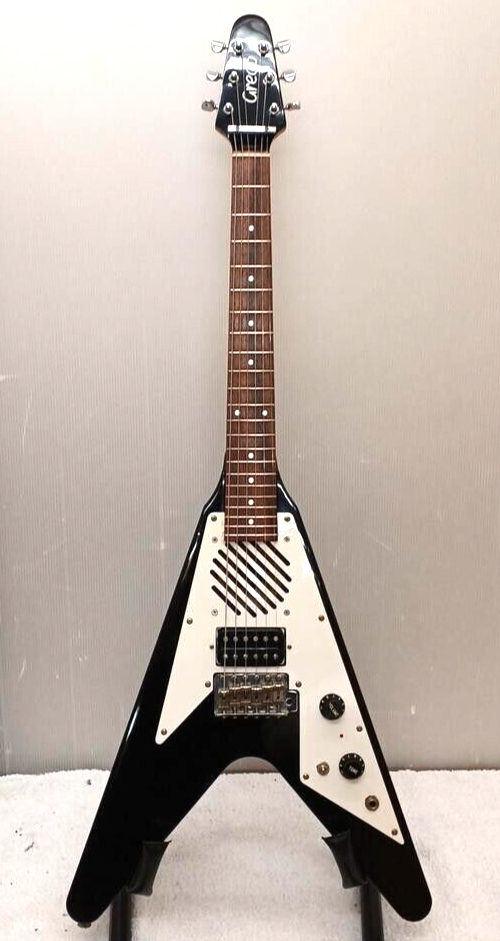 Greco Mini Flying-V Guitar Black Built-in Speaker | eBay