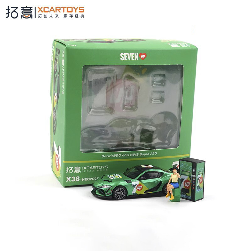 Xcartoys 1:64 DarwinPRO 66G Supra A90 Pepsi / Seven-Up Diecast