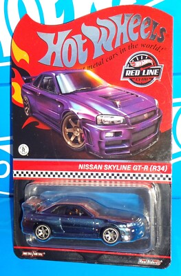 Hot Wheels 2024 Red Line Club Nissan Skyline GT-R (R34) Purple