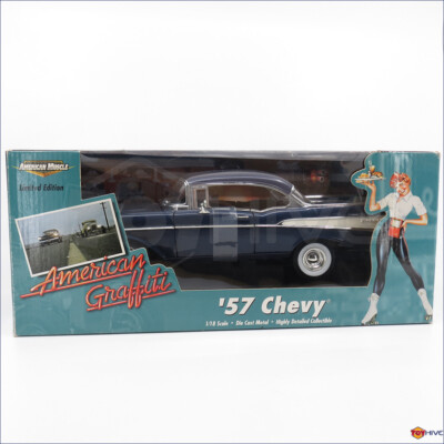 American Graffiti - 1957 57 Chevy blue 2-door Bel Air 1:18 scale