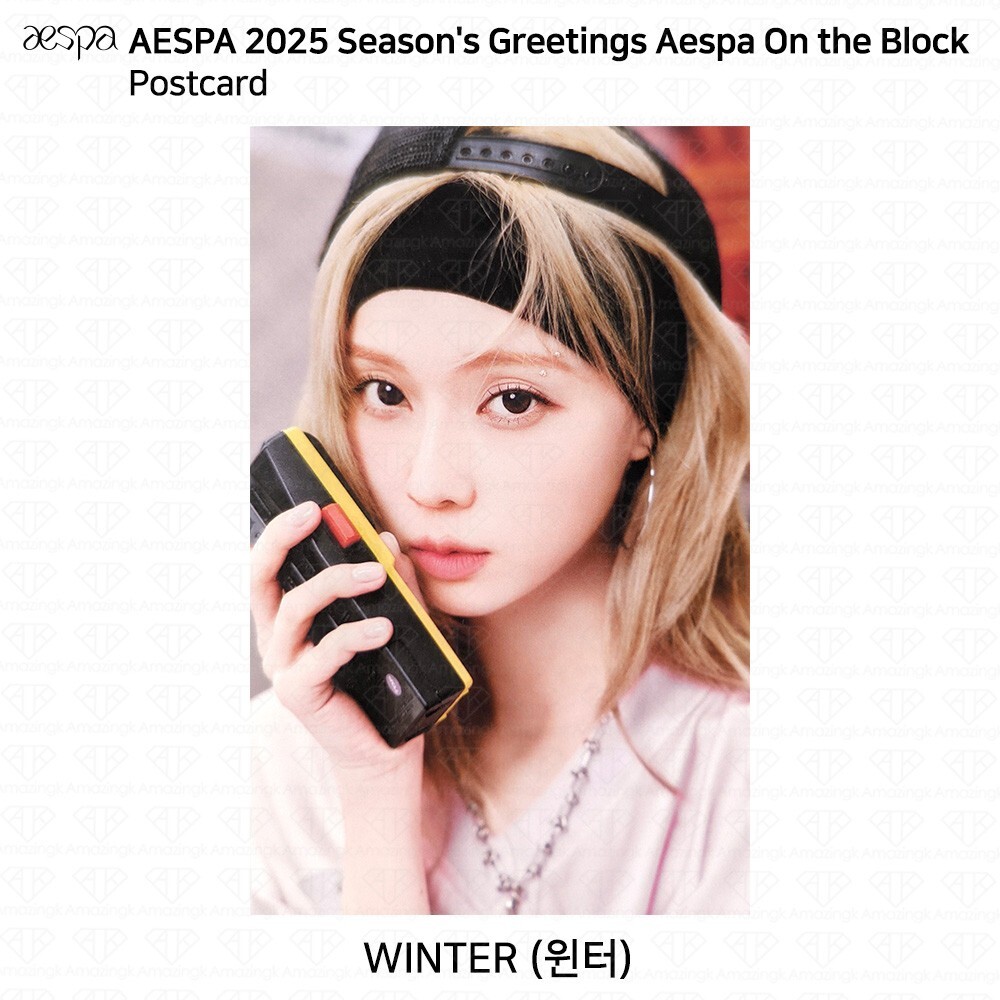 Aespa 2025 Season's Greetings Aespa On the Block Photocard