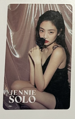 OFFICIAL BLACKPINK JENNIE SOLO PHOTOCARD LENTICULAR RARE POB