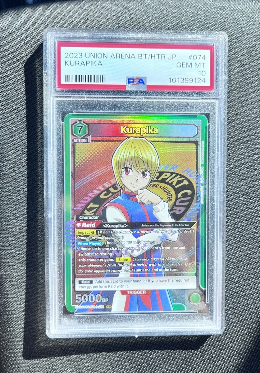 PSA 10 Union Arena Hunter x Hunter Kurapika UE02BT/HTR-1-074 SR