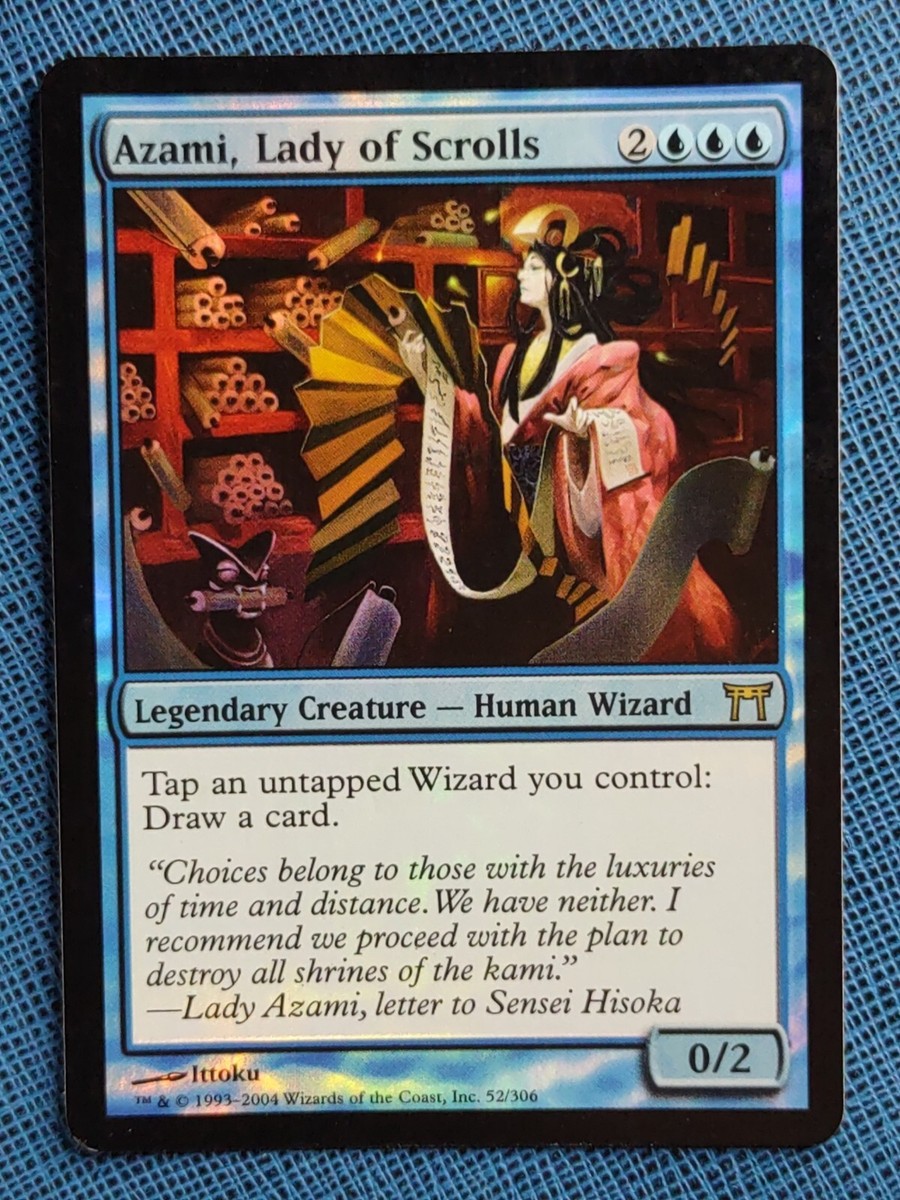 MTG 1x FOIL Azami Lady of Scrolls NM Champions of Kamigawa Magic