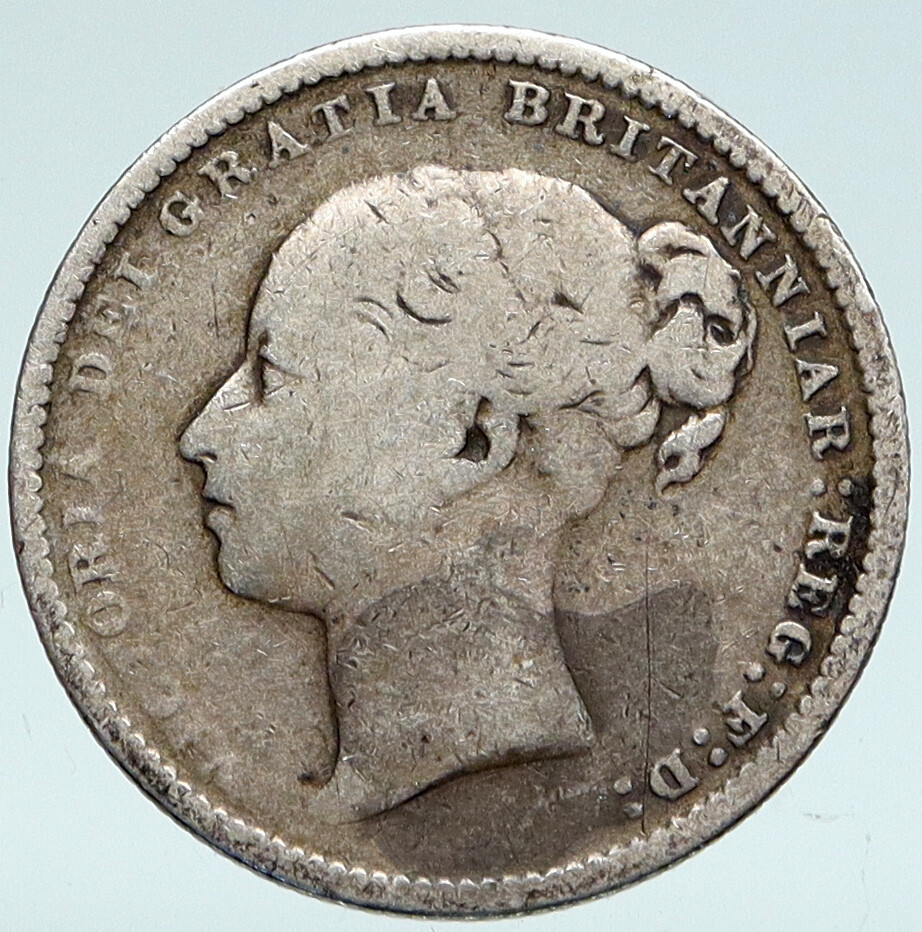 1885 UK Great Britain United Kingdom QUEEN VICTORIA Shilling