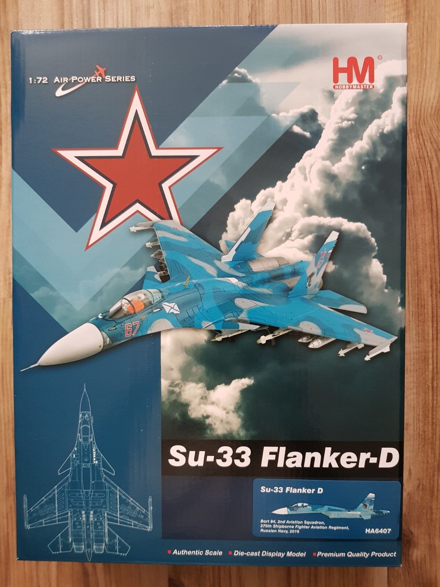 Hobby Master HA6407 1/72 Su-33 Flanker-D Bort 84 Russian Navy | eBay